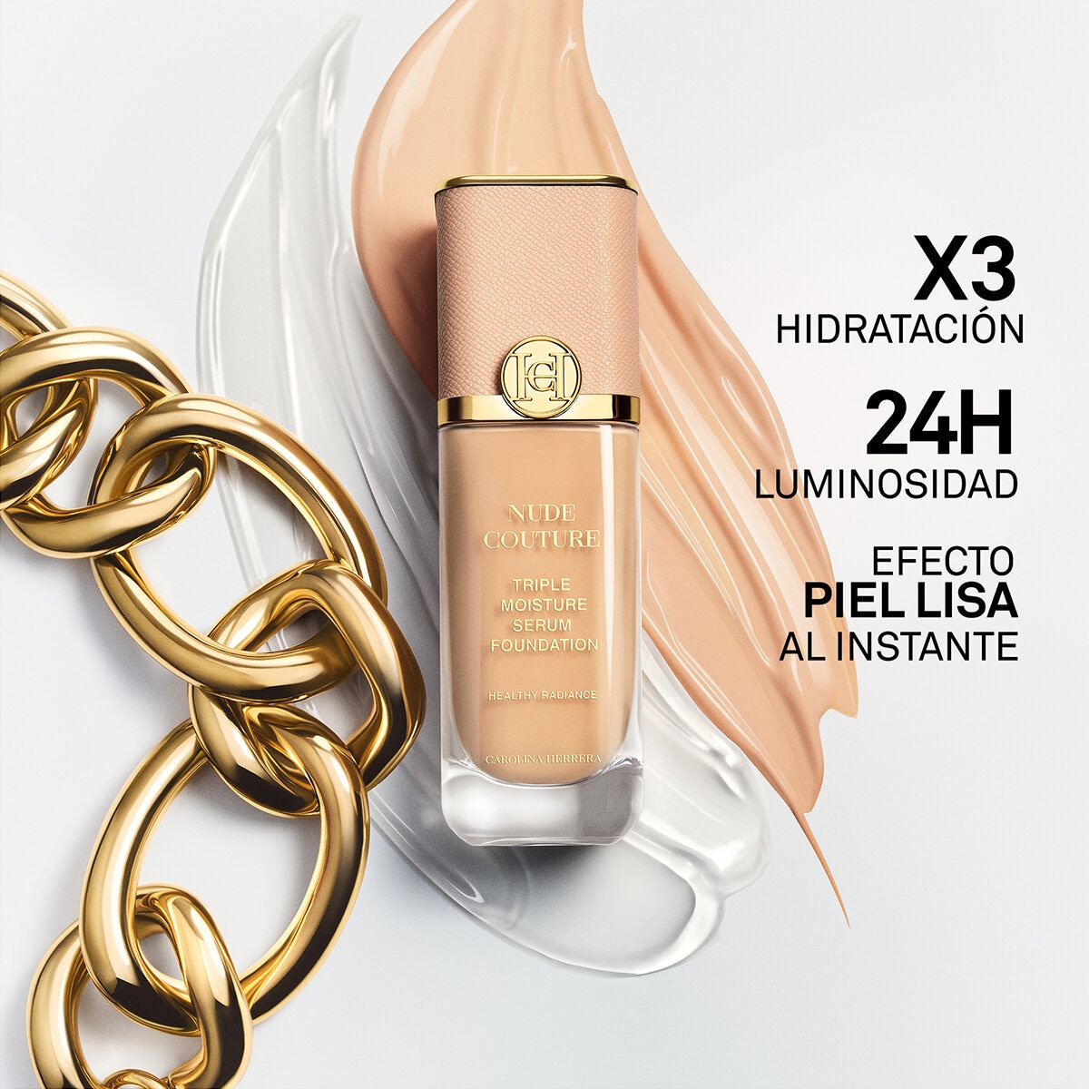 NUDE COUTURE TRIPLE MOISTURE SERUM FOUNDATION (BASE DE MAQUILLAJE LÍQUIDA)